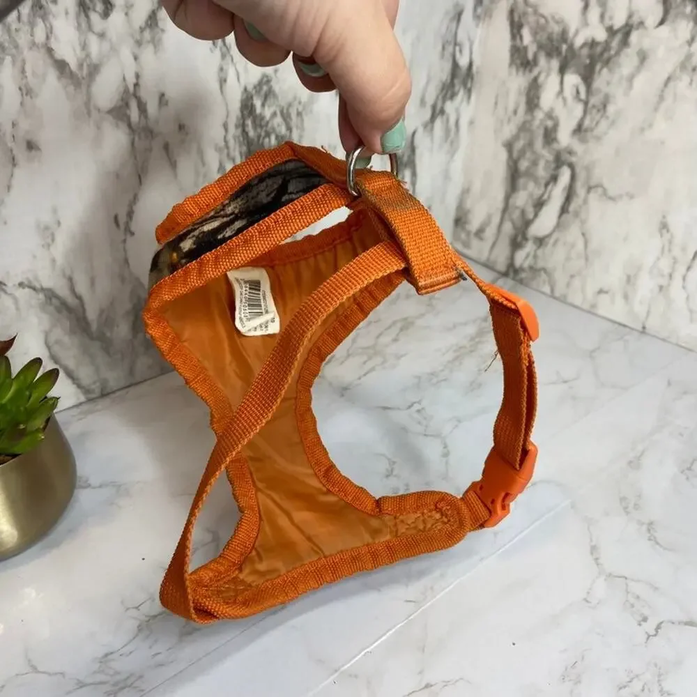 Mossy Oak Small Orange Dog Harness